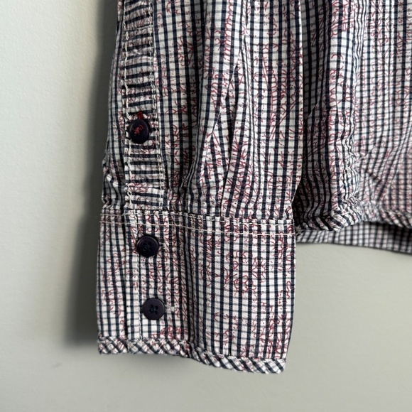 Jack & Jones Vintage Denim‎ Men's Long Sleeve Button Up Shirt Size X-Large Check - Picture 2 of 13